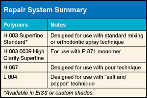 Repair System Summary